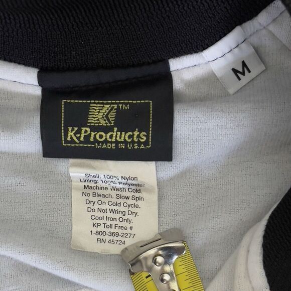 Vtg Jagermeister Bomber Jacket Logo Black Nylon K-Products Made In USA Men M EUC - Picture 6 of 11